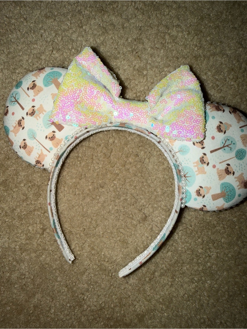 Pig sequins Mickey ears